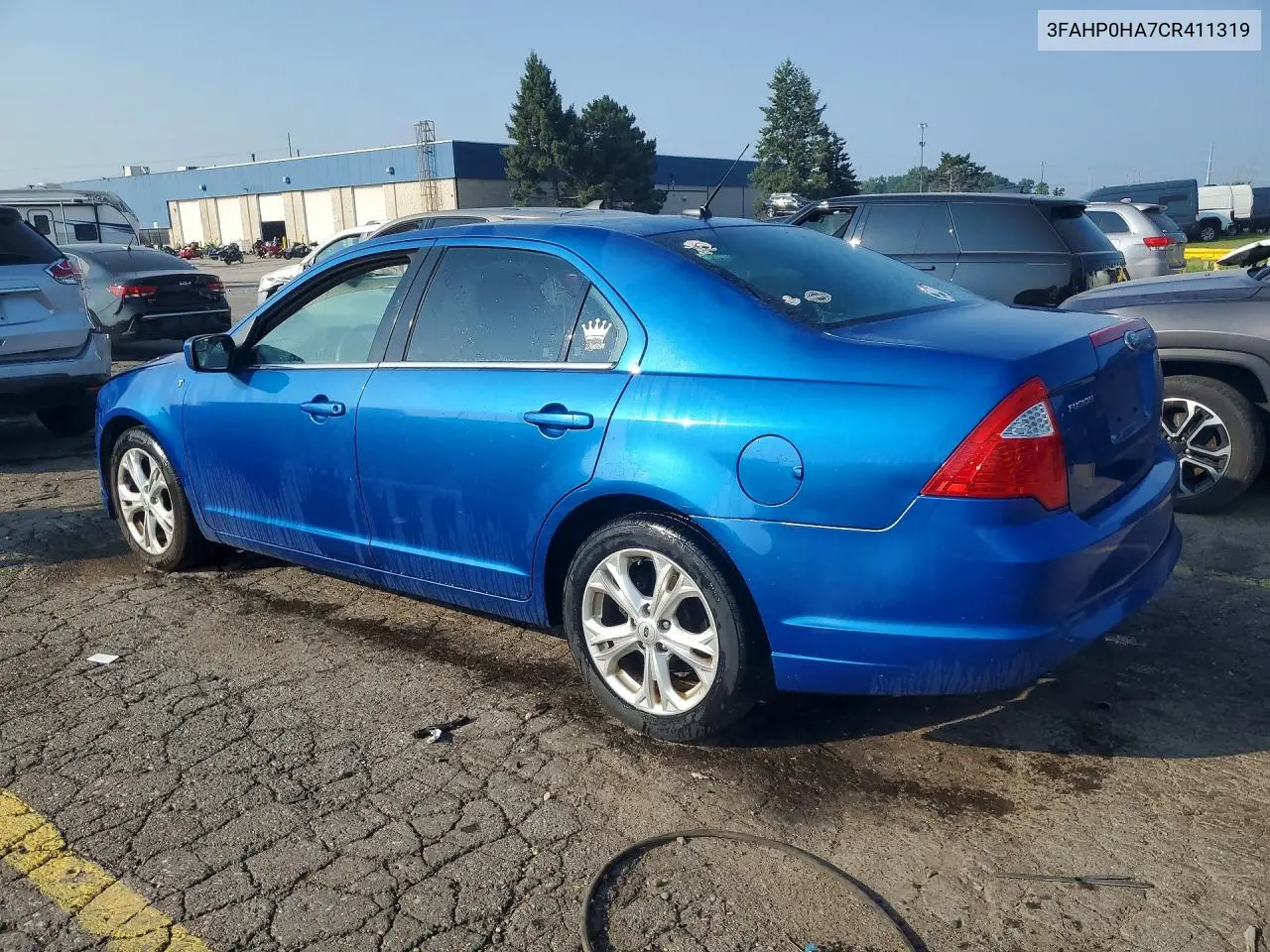 2012 Ford Fusion Se VIN: 3FAHP0HA7CR411319 Lot: 61352326