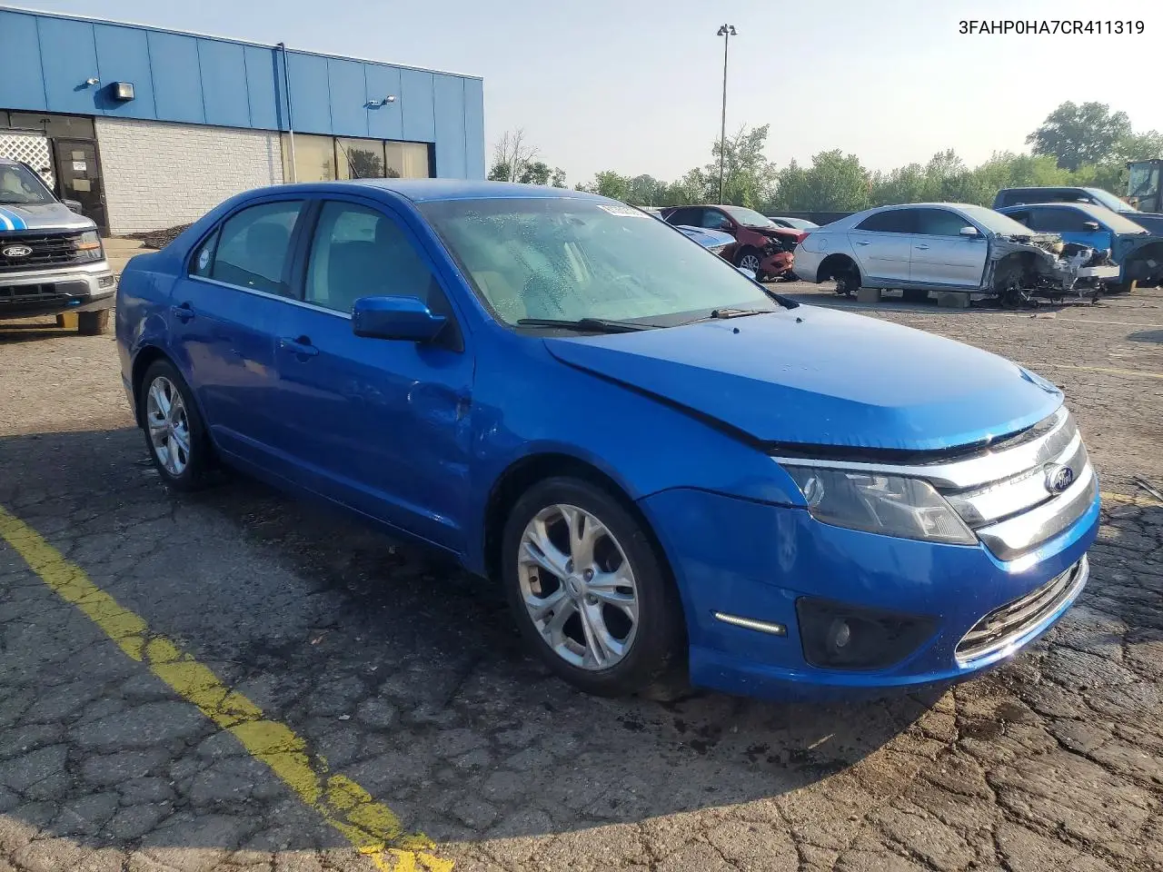 2012 Ford Fusion Se VIN: 3FAHP0HA7CR411319 Lot: 61352326