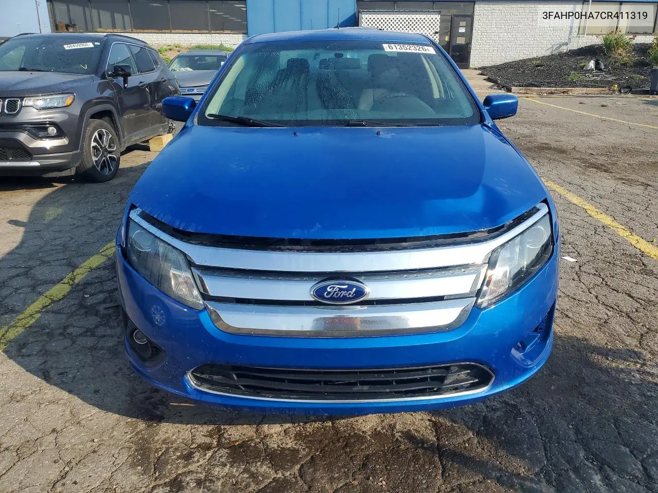 2012 Ford Fusion Se VIN: 3FAHP0HA7CR411319 Lot: 61352326