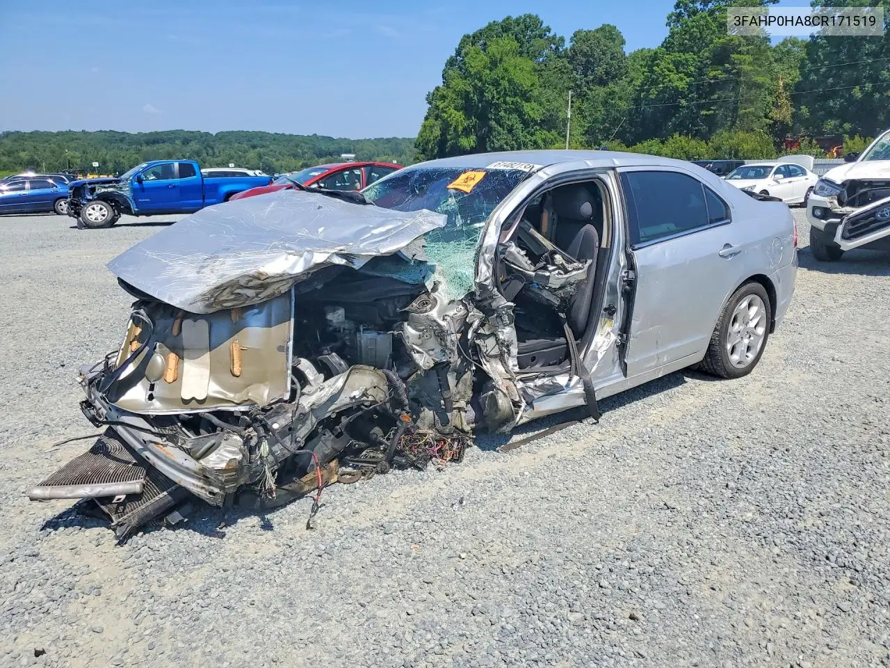 3FAHP0HA8CR171519 2012 Ford Fusion Se