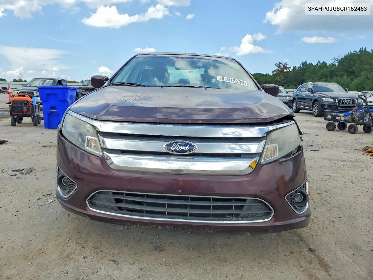 2012 Ford Fusion Sel VIN: 3FAHP0JG8CR162463 Lot: 61512596