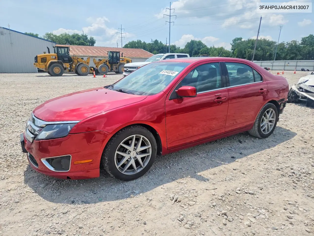 2012 Ford Fusion Sel VIN: 3FAHP0JA6CR413007 Lot: 61540246