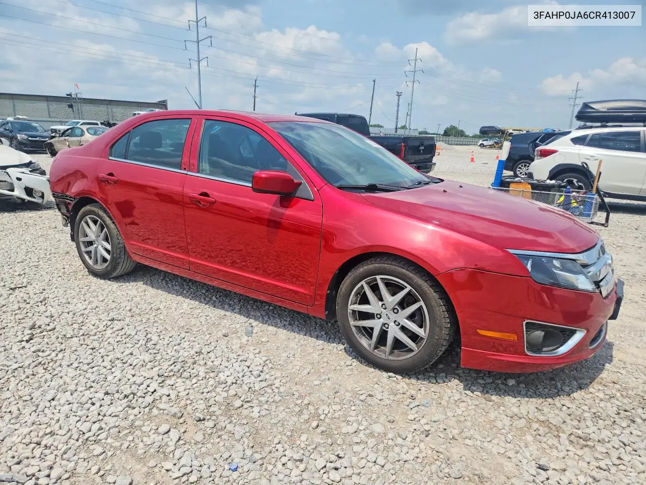 2012 Ford Fusion Sel VIN: 3FAHP0JA6CR413007 Lot: 61540246