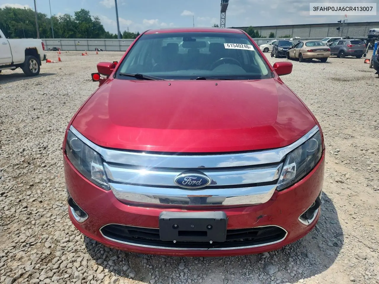 2012 Ford Fusion Sel VIN: 3FAHP0JA6CR413007 Lot: 61540246