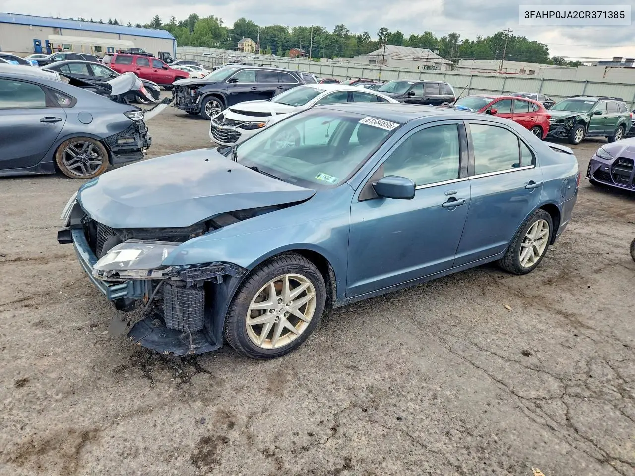 2012 Ford Fusion Sel VIN: 3FAHP0JA2CR371385 Lot: 61584886