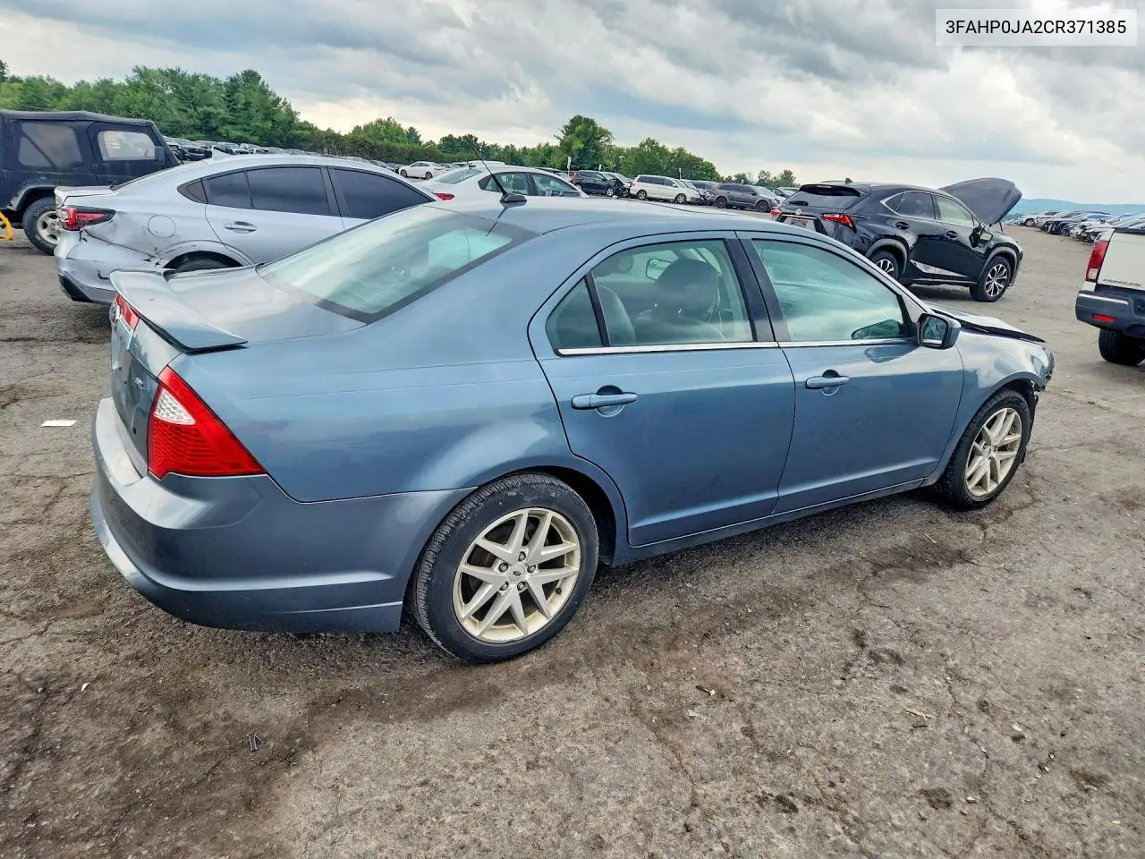 2012 Ford Fusion Sel VIN: 3FAHP0JA2CR371385 Lot: 61584886