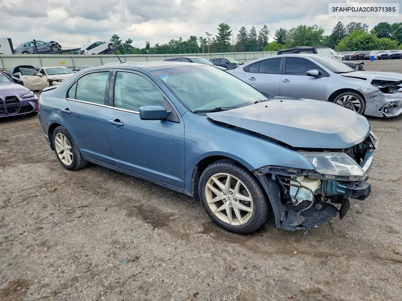 2012 Ford Fusion Sel VIN: 3FAHP0JA2CR371385 Lot: 61584886