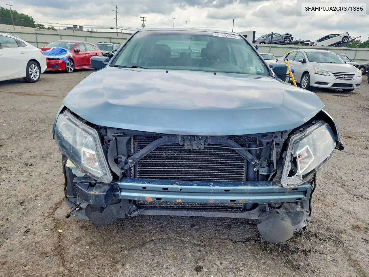 2012 Ford Fusion Sel VIN: 3FAHP0JA2CR371385 Lot: 61584886