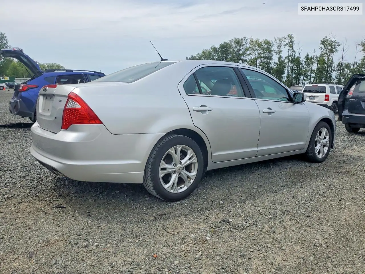 2012 Ford Fusion Se VIN: 3FAHP0HA3CR317499 Lot: 61967966