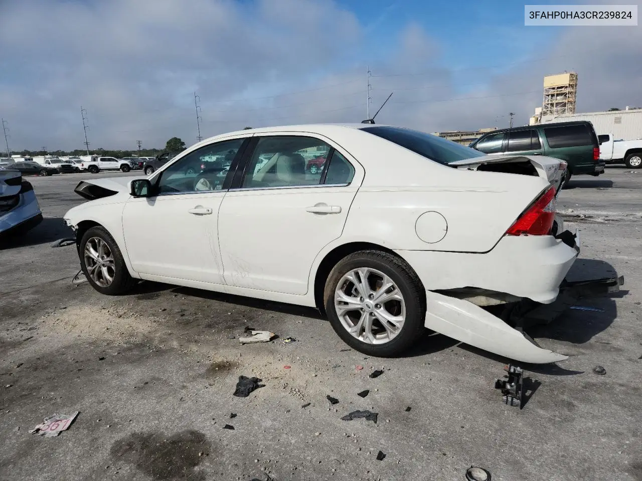 3FAHP0HA3CR239824 2012 Ford Fusion Se