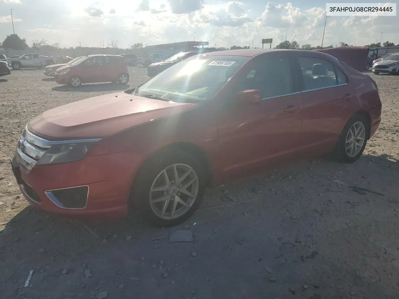 3FAHP0JG8CR294445 2012 Ford Fusion Sel