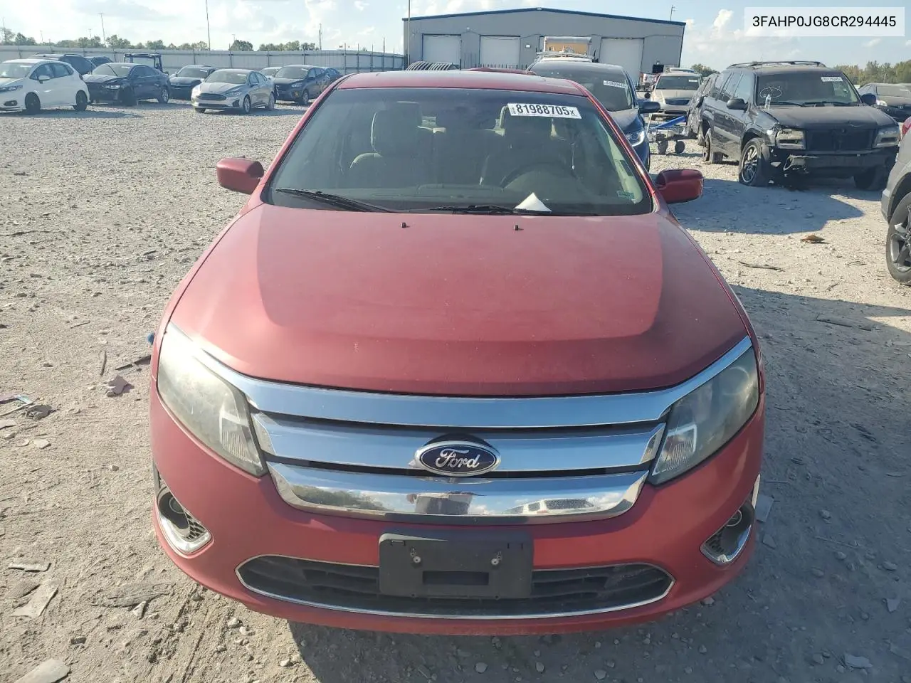 3FAHP0JG8CR294445 2012 Ford Fusion Sel