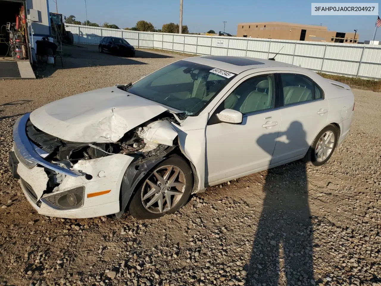 3FAHP0JA0CR204927 2012 Ford Fusion Sel