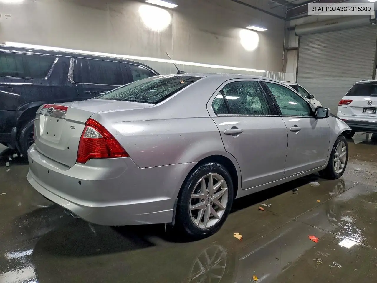 3FAHP0JA3CR315309 2012 Ford Fusion Sel