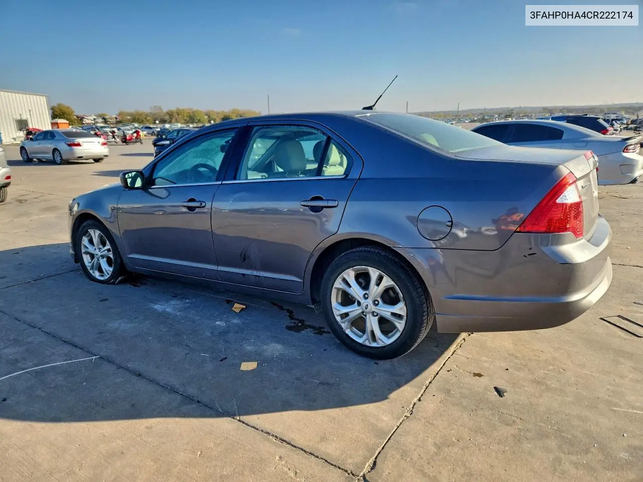 3FAHP0HA4CR222174 2012 Ford Fusion Se
