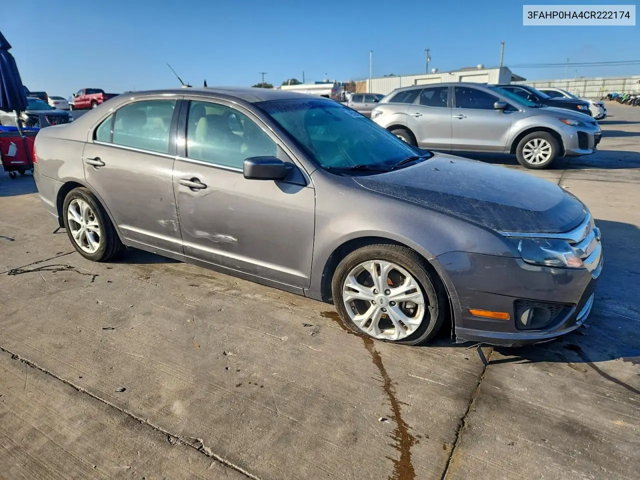 3FAHP0HA4CR222174 2012 Ford Fusion Se