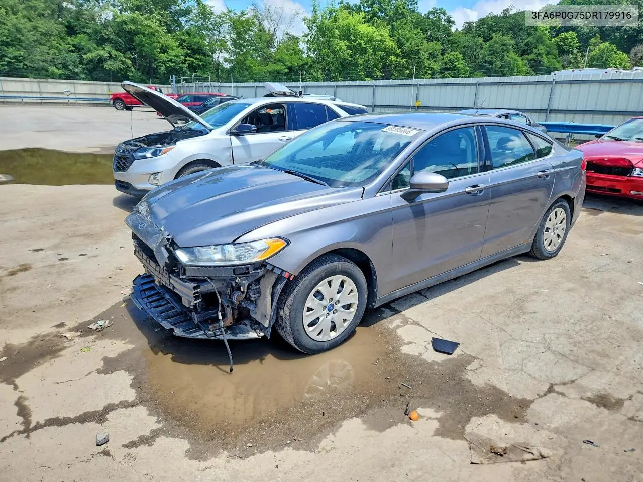 2013 Ford Fusion S VIN: 3FA6P0G75DR179916 Lot: 60305066