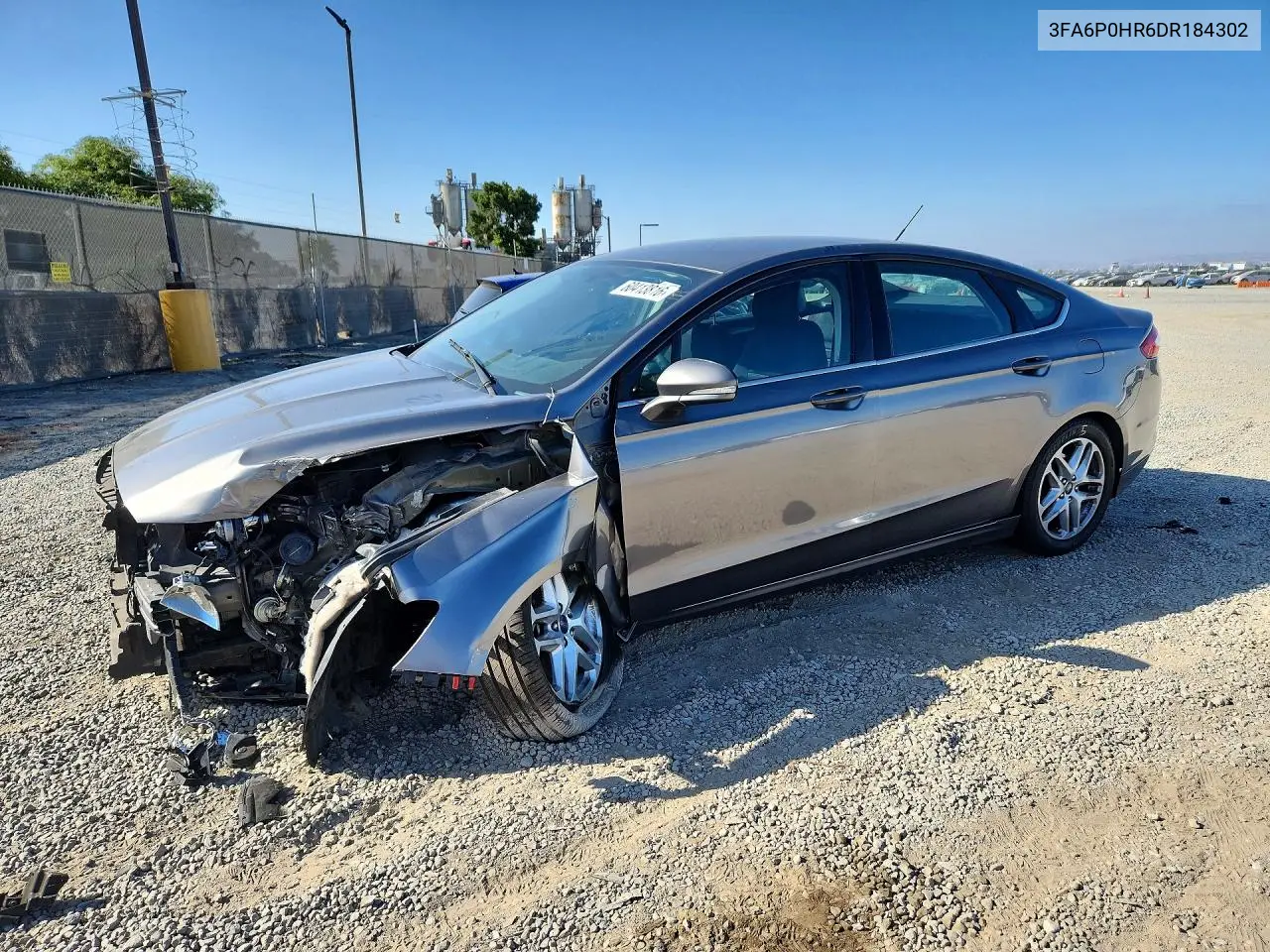 2013 Ford Fusion Se VIN: 3FA6P0HR6DR184302 Lot: 60413816