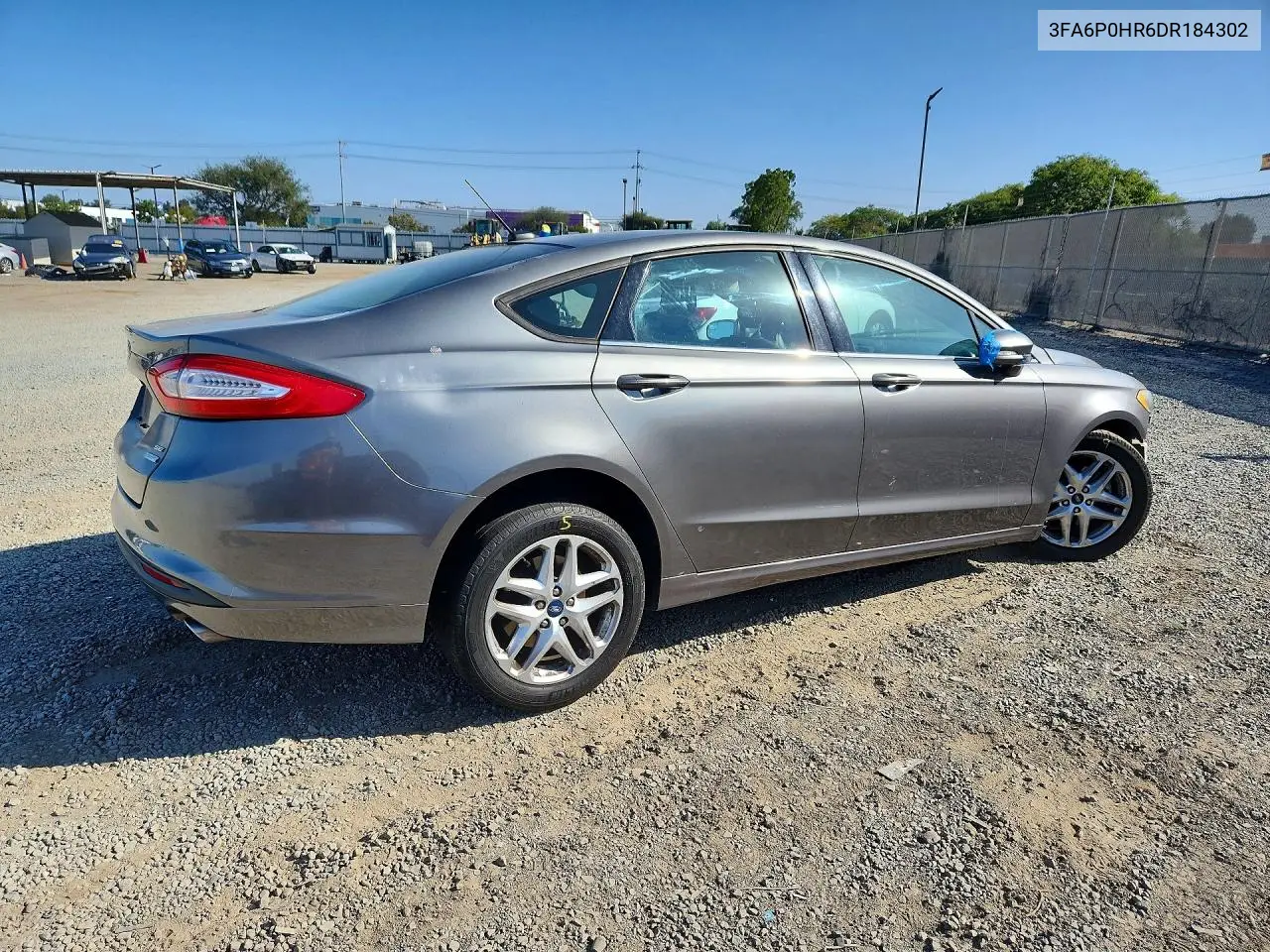 2013 Ford Fusion Se VIN: 3FA6P0HR6DR184302 Lot: 60413816
