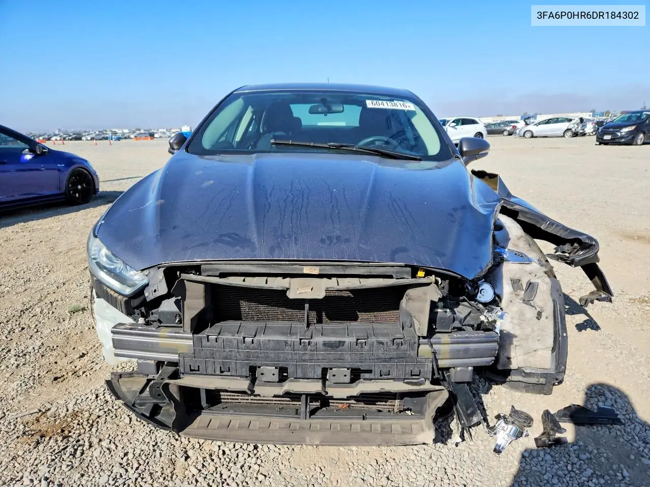 2013 Ford Fusion Se VIN: 3FA6P0HR6DR184302 Lot: 60413816