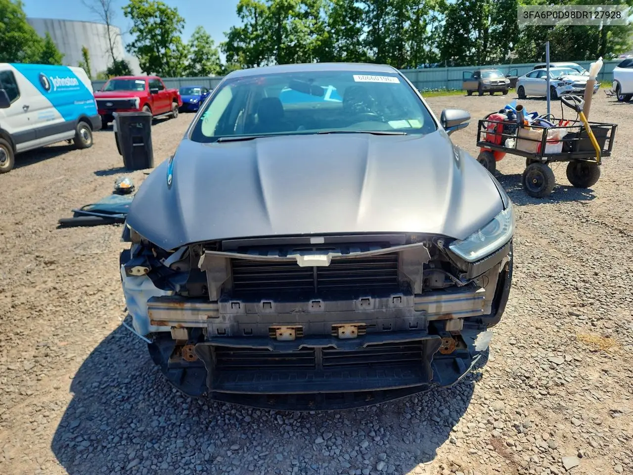 2013 Ford Fusion Titanium VIN: 3FA6P0D98DR127928 Lot: 60660196