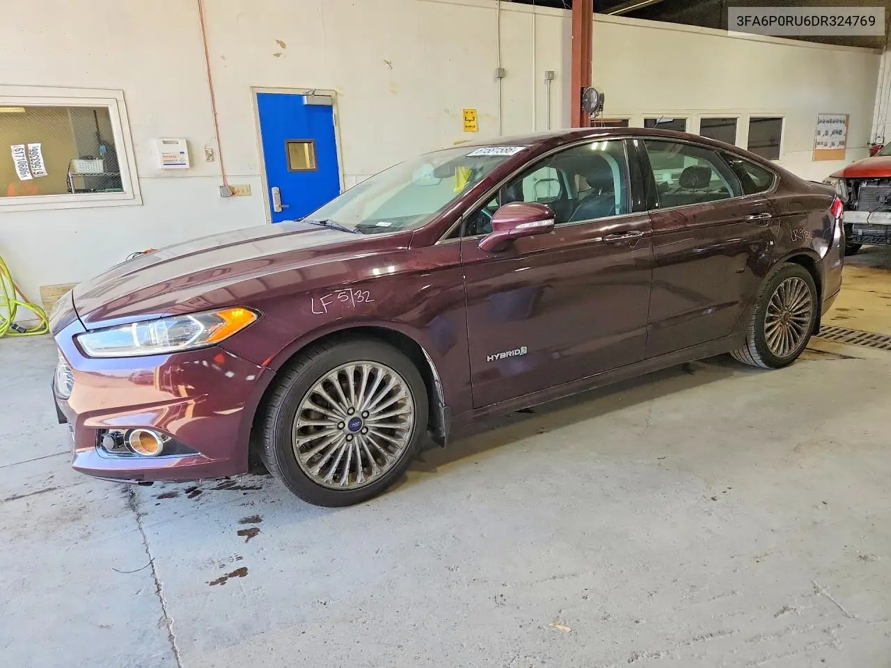 2013 Ford Fusion Titanium Hev VIN: 3FA6P0RU6DR324769 Lot: 61581586