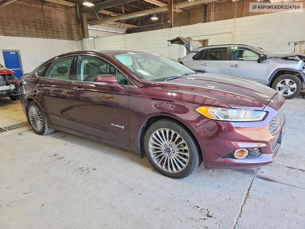 2013 Ford Fusion Titanium Hev VIN: 3FA6P0RU6DR324769 Lot: 61581586