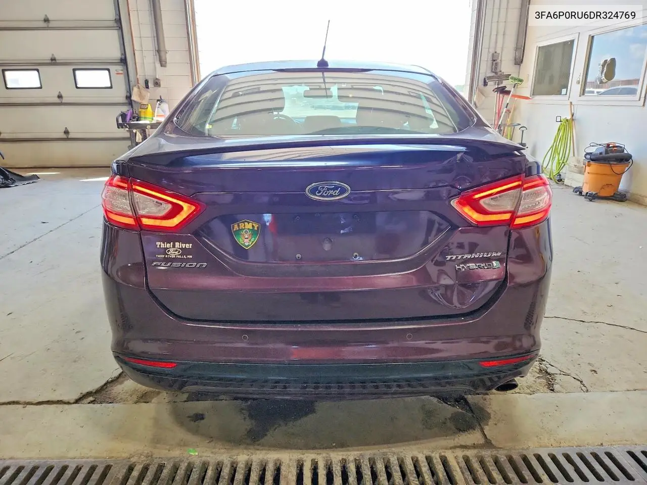2013 Ford Fusion Titanium Hev VIN: 3FA6P0RU6DR324769 Lot: 61581586