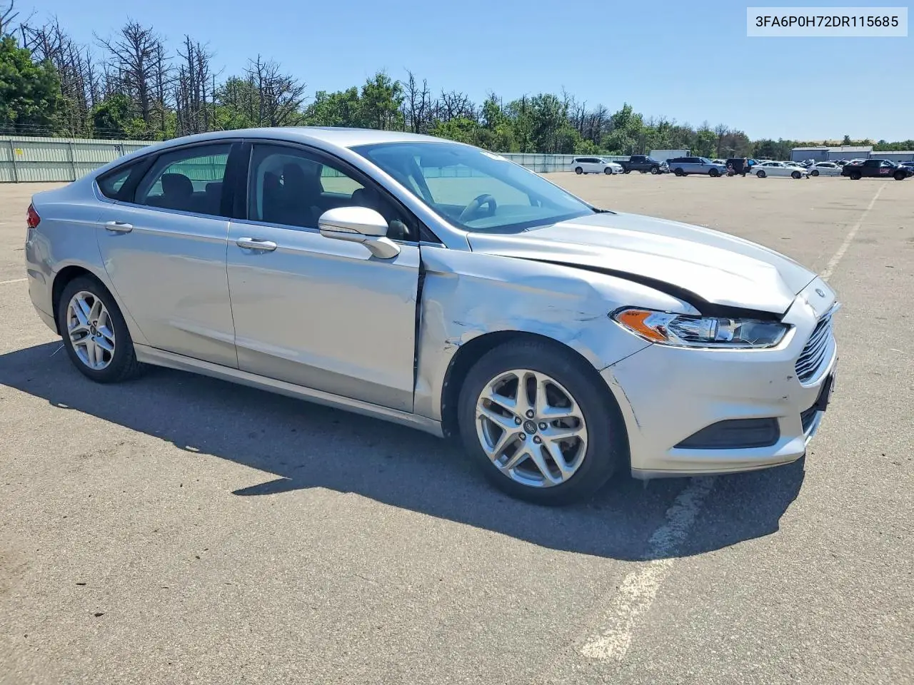 2013 Ford Fusion Se VIN: 3FA6P0H72DR115685 Lot: 61668186