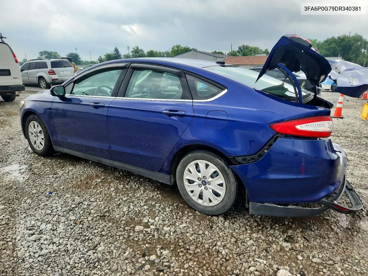 2013 Ford Fusion S VIN: 3FA6P0G79DR340381 Lot: 61929526