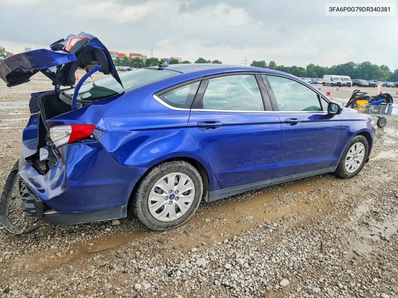 2013 Ford Fusion S VIN: 3FA6P0G79DR340381 Lot: 61929526