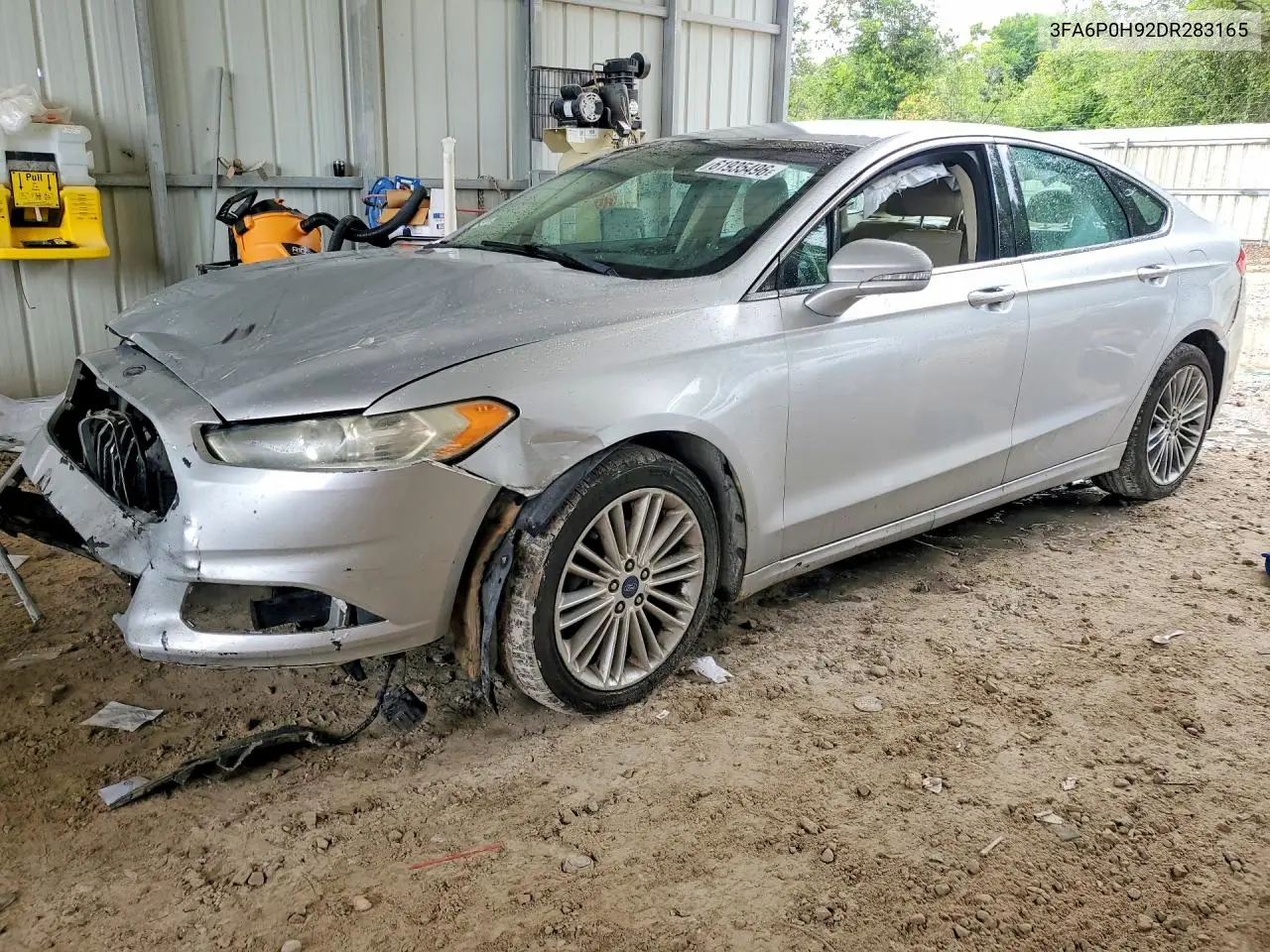 2013 Ford Fusion Se VIN: 3FA6P0H92DR283165 Lot: 61935496