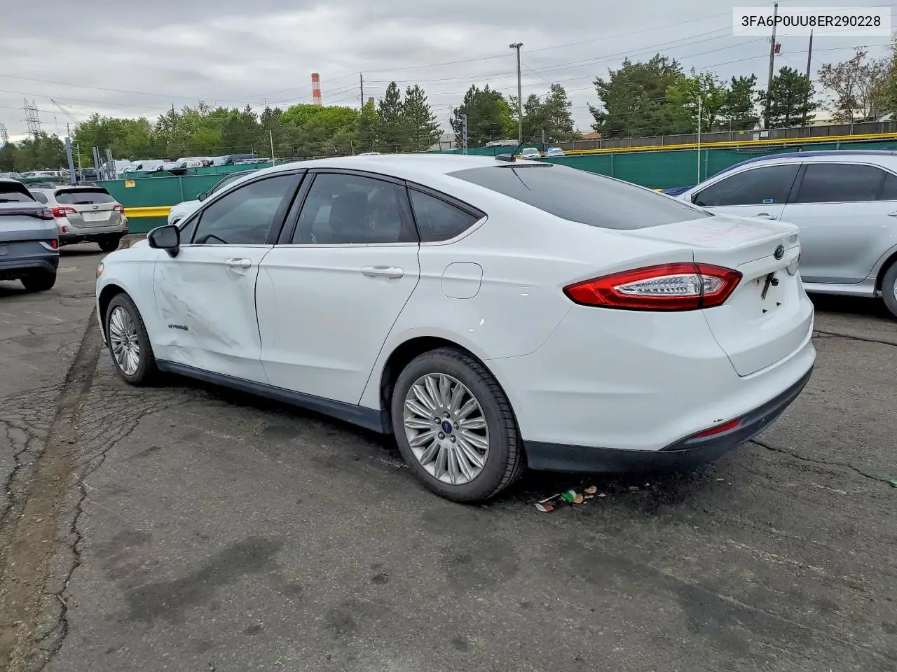2014 Ford Fusion S Hybrid VIN: 3FA6P0UU8ER290228 Lot: 52027766
