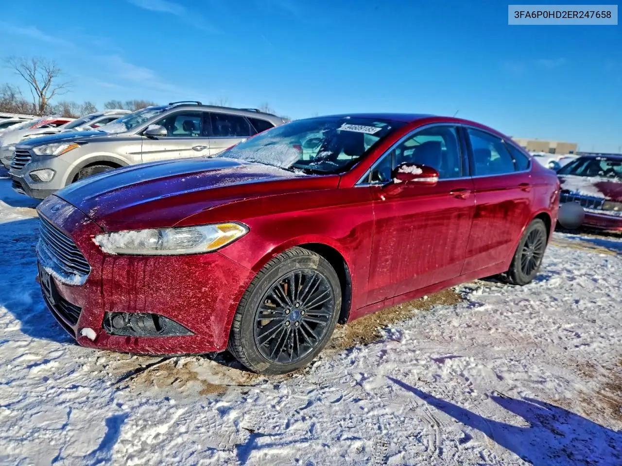 3FA6P0HD2ER247658 2014 Ford Fusion Se