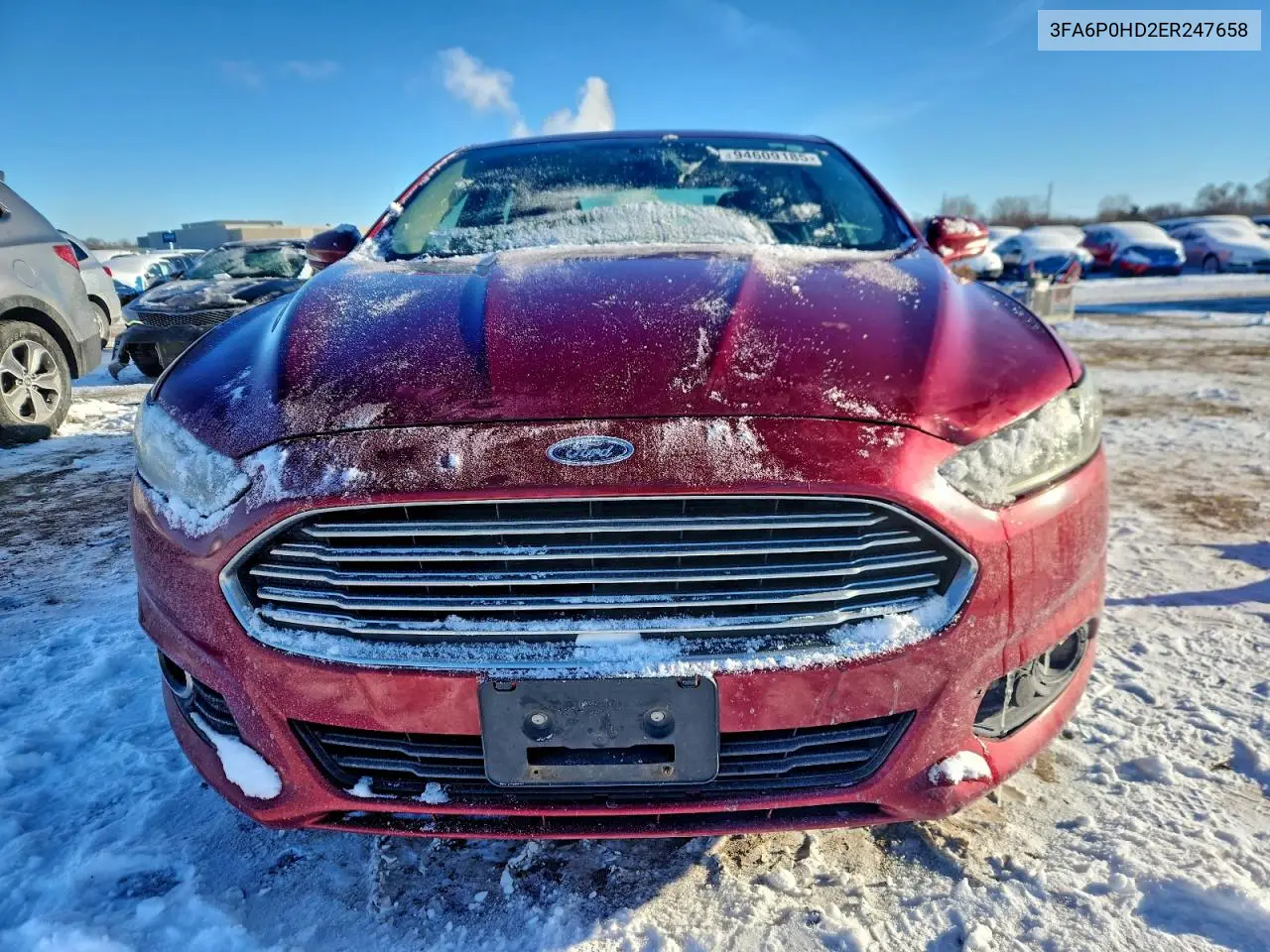 3FA6P0HD2ER247658 2014 Ford Fusion Se