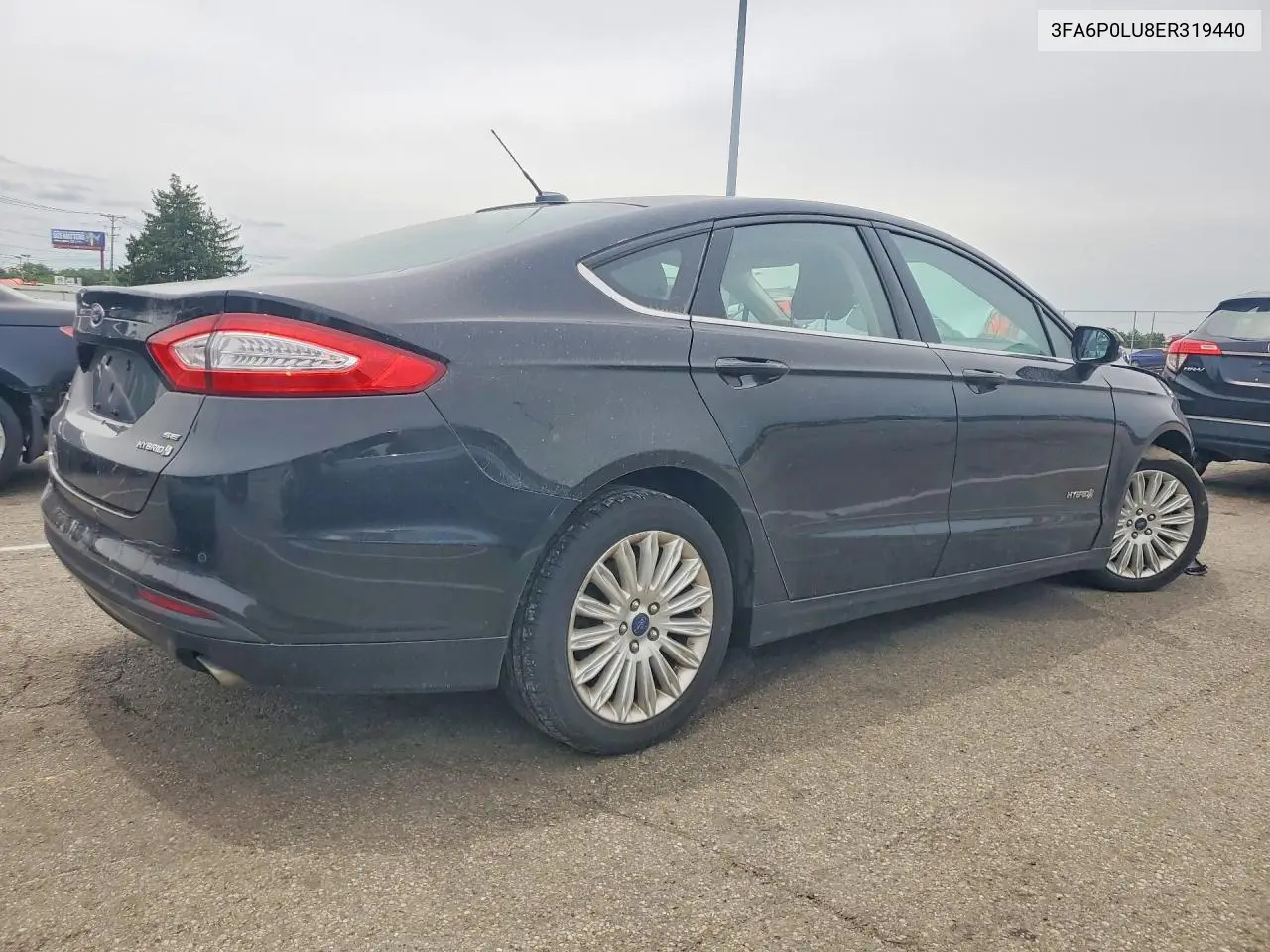2014 Ford Fusion Se Hybrid VIN: 3FA6P0LU8ER319440 Lot: 57239376