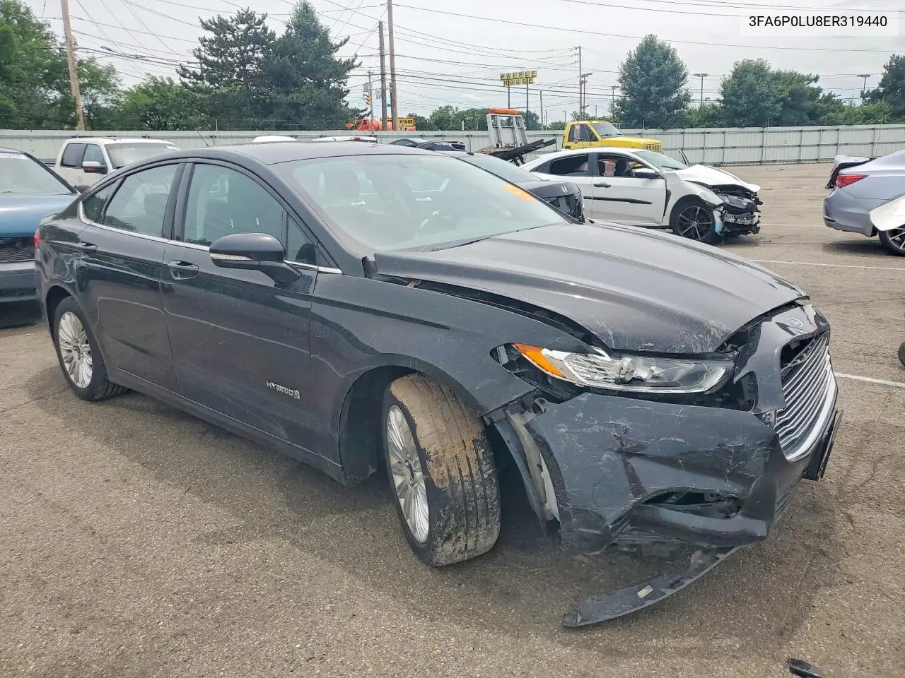 2014 Ford Fusion Se Hybrid VIN: 3FA6P0LU8ER319440 Lot: 57239376