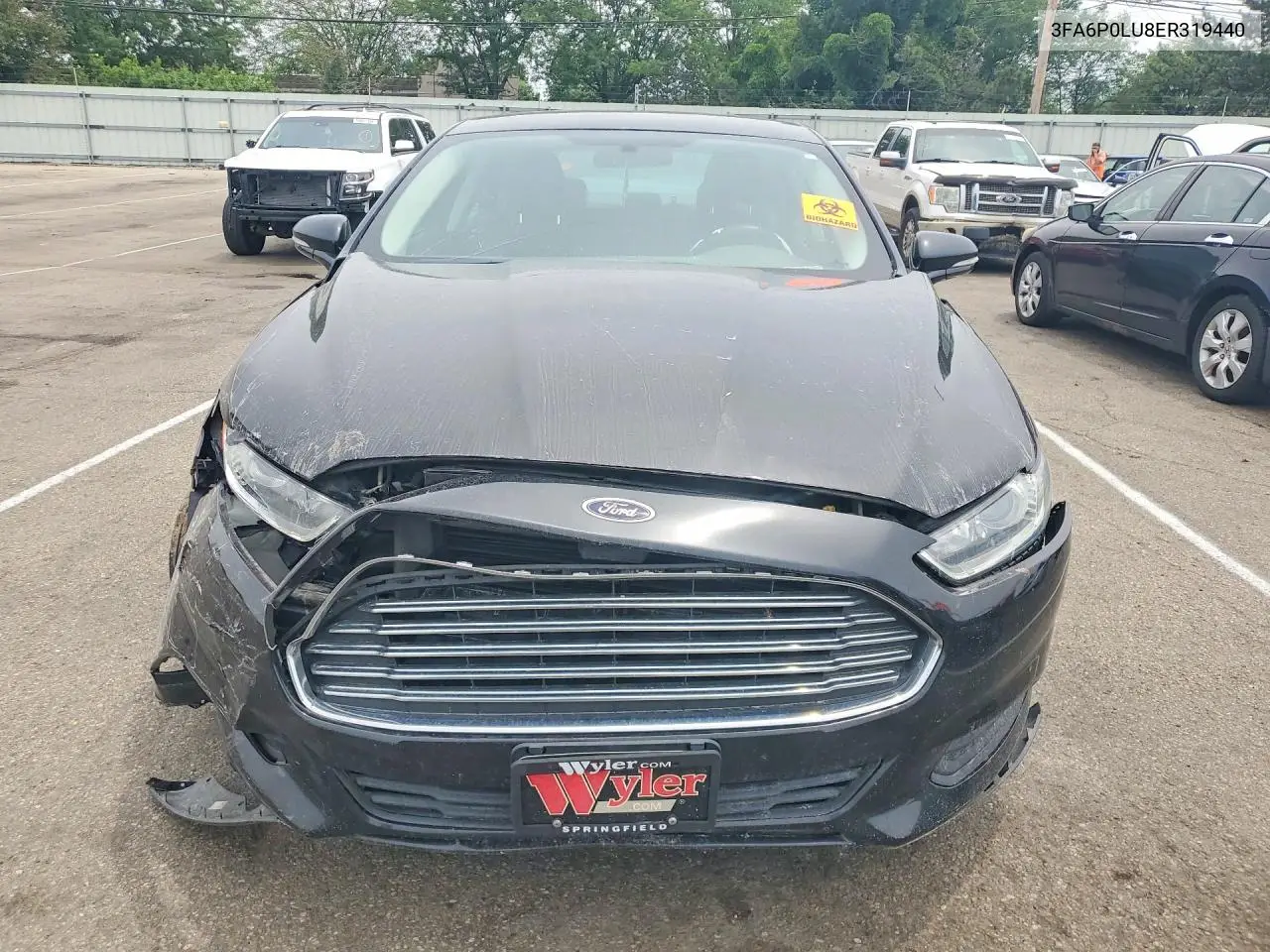 2014 Ford Fusion Se Hybrid VIN: 3FA6P0LU8ER319440 Lot: 57239376