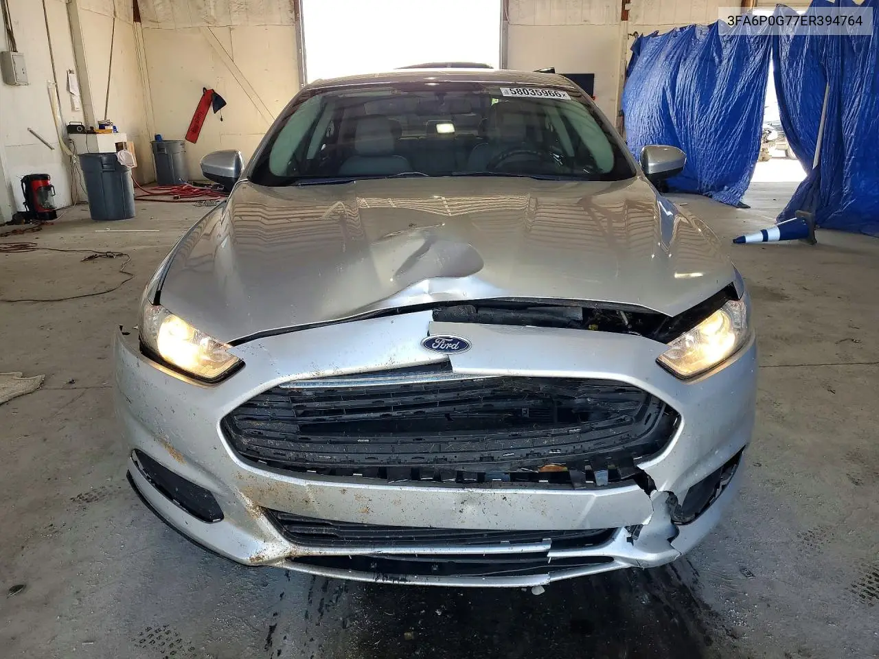2014 Ford Fusion S VIN: 3FA6P0G77ER394764 Lot: 58035966