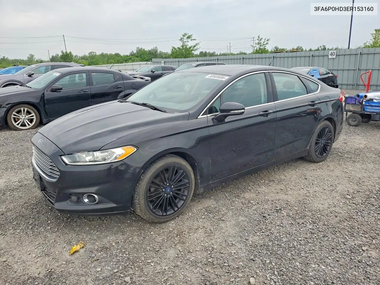 2014 Ford Fusion Se VIN: 3FA6P0HD3ER153160 Lot: 58908686