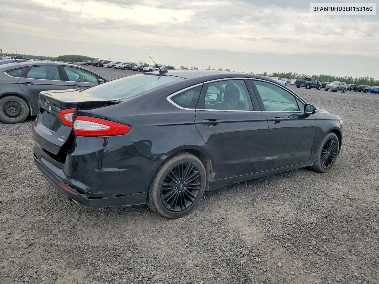 2014 Ford Fusion Se VIN: 3FA6P0HD3ER153160 Lot: 58908686