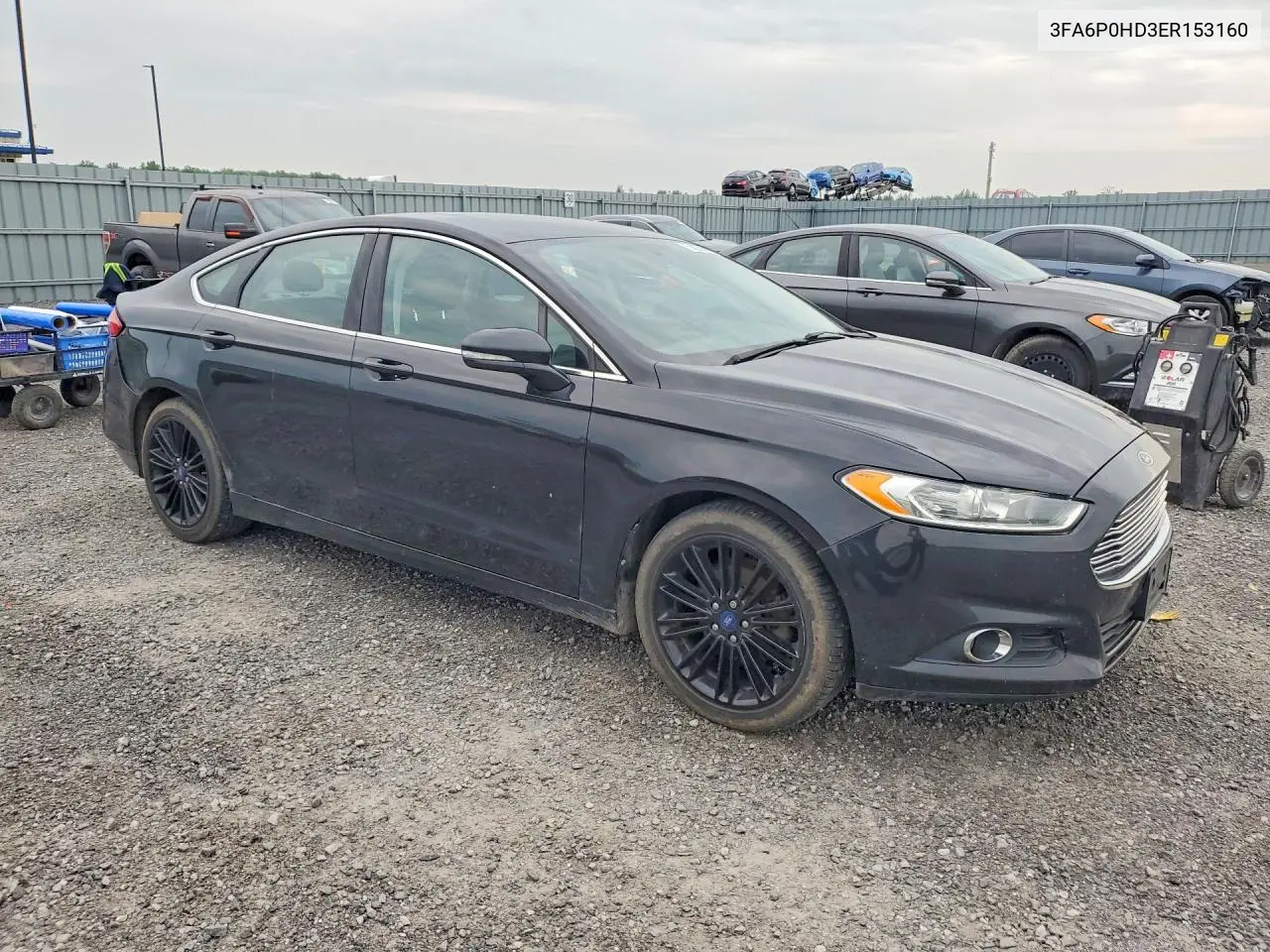 2014 Ford Fusion Se VIN: 3FA6P0HD3ER153160 Lot: 58908686
