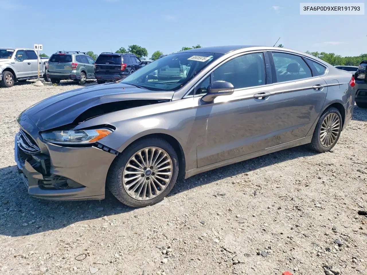 2014 Ford Fusion Titanium VIN: 3FA6P0D9XER191793 Lot: 58936976