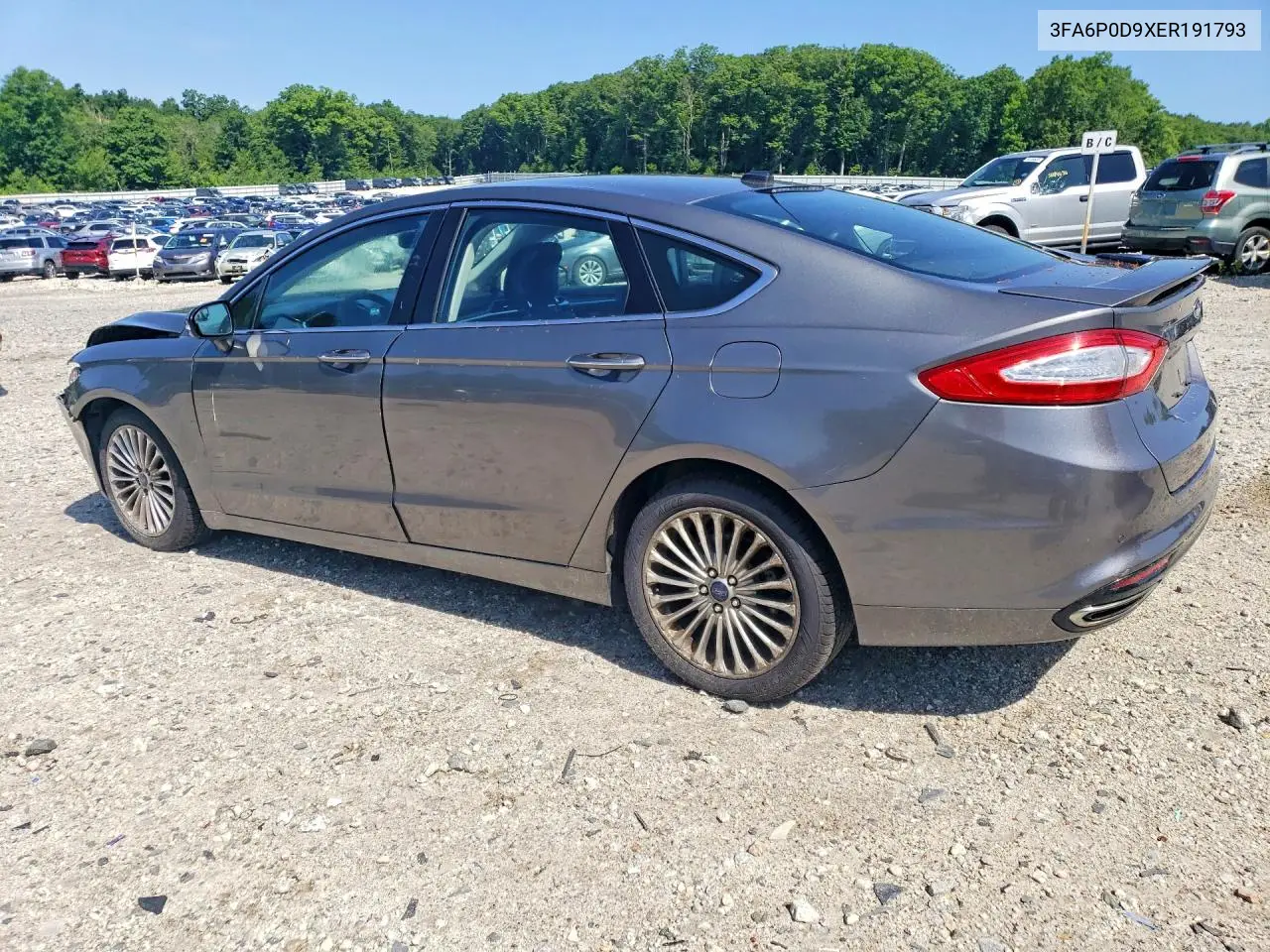 2014 Ford Fusion Titanium VIN: 3FA6P0D9XER191793 Lot: 58936976