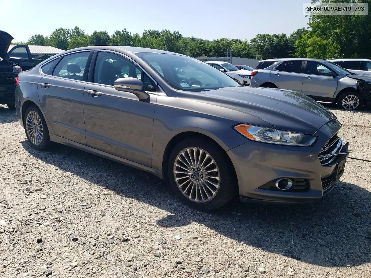 2014 Ford Fusion Titanium VIN: 3FA6P0D9XER191793 Lot: 58936976