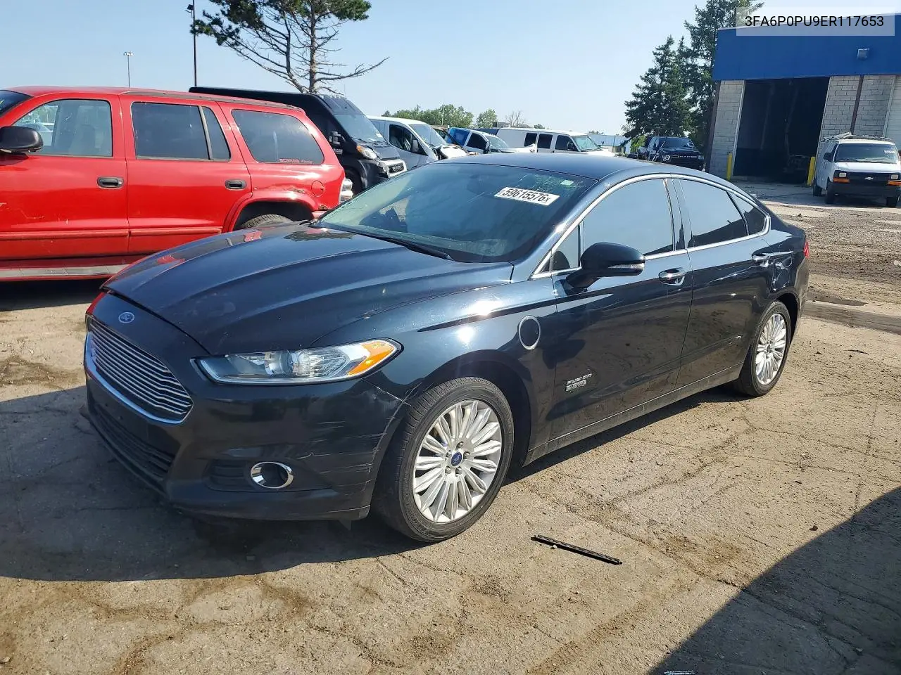 2014 Ford Fusion Se Phev VIN: 3FA6P0PU9ER117653 Lot: 59615576