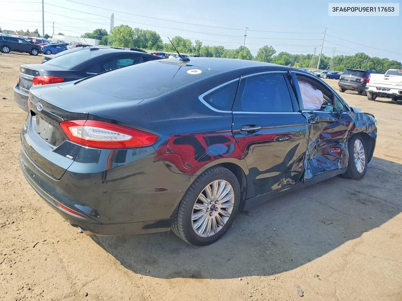 2014 Ford Fusion Se Phev VIN: 3FA6P0PU9ER117653 Lot: 59615576