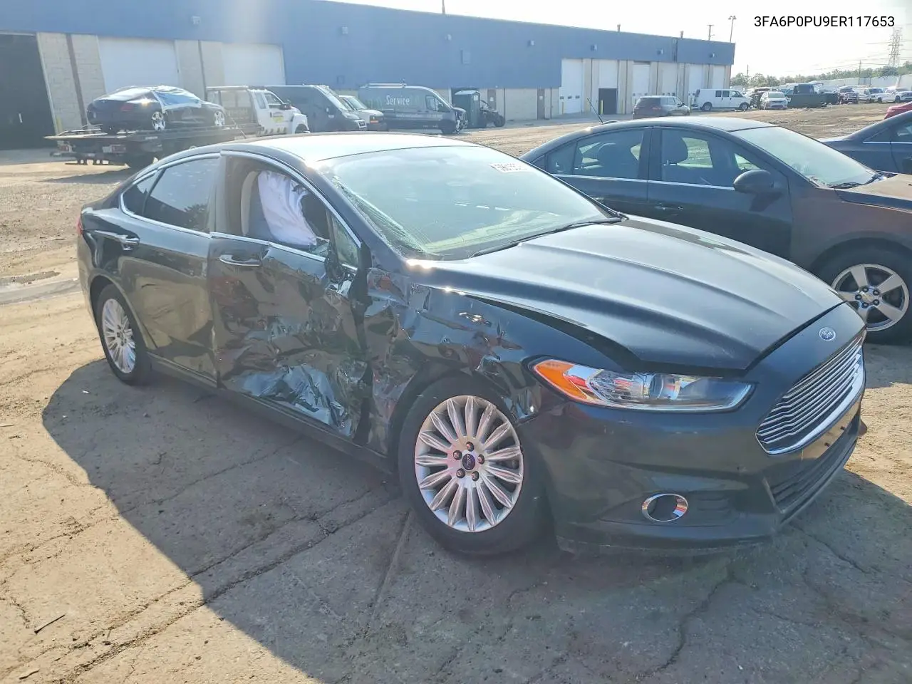 2014 Ford Fusion Se Phev VIN: 3FA6P0PU9ER117653 Lot: 59615576