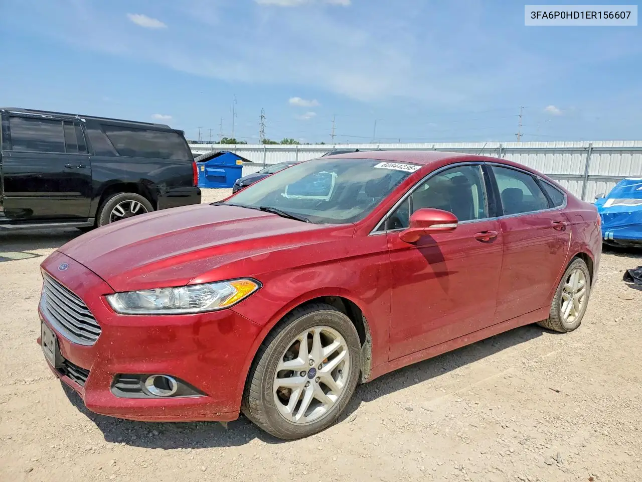2014 Ford Fusion Se VIN: 3FA6P0HD1ER156607 Lot: 60844236