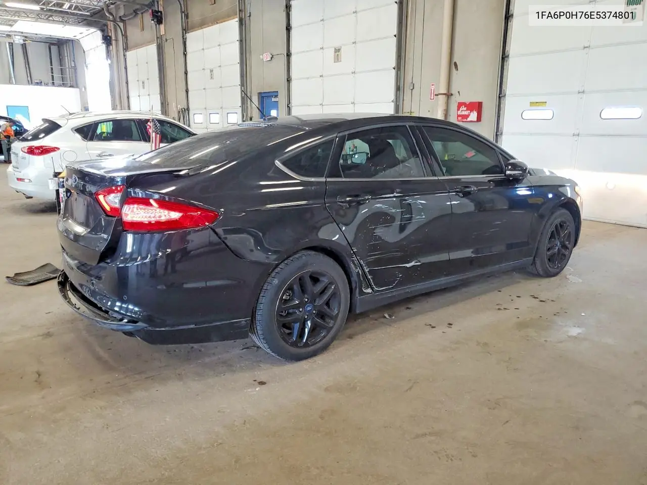 2014 Ford Fusion Se VIN: 1FA6P0H76E5374801 Lot: 61162166